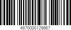 Código de barras (EAN, GTIN, SKU, ISBN): '4870000129867'