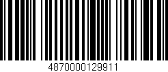 Código de barras (EAN, GTIN, SKU, ISBN): '4870000129911'
