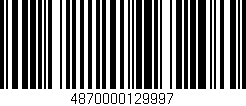 Código de barras (EAN, GTIN, SKU, ISBN): '4870000129997'