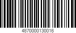 Código de barras (EAN, GTIN, SKU, ISBN): '4870000130016'
