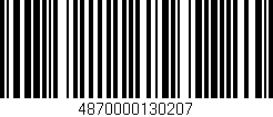 Código de barras (EAN, GTIN, SKU, ISBN): '4870000130207'