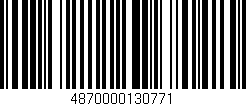 Código de barras (EAN, GTIN, SKU, ISBN): '4870000130771'
