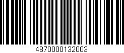 Código de barras (EAN, GTIN, SKU, ISBN): '4870000132003'