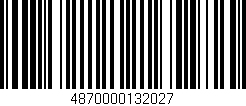 Código de barras (EAN, GTIN, SKU, ISBN): '4870000132027'