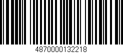 Código de barras (EAN, GTIN, SKU, ISBN): '4870000132218'