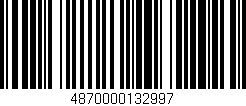 Código de barras (EAN, GTIN, SKU, ISBN): '4870000132997'