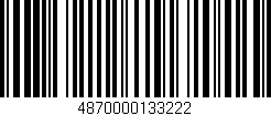 Código de barras (EAN, GTIN, SKU, ISBN): '4870000133222'