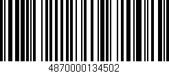 Código de barras (EAN, GTIN, SKU, ISBN): '4870000134502'