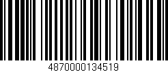 Código de barras (EAN, GTIN, SKU, ISBN): '4870000134519'