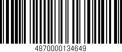 Código de barras (EAN, GTIN, SKU, ISBN): '4870000134649'