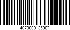 Código de barras (EAN, GTIN, SKU, ISBN): '4870000135387'