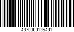 Código de barras (EAN, GTIN, SKU, ISBN): '4870000135431'