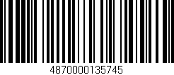 Código de barras (EAN, GTIN, SKU, ISBN): '4870000135745'