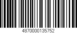 Código de barras (EAN, GTIN, SKU, ISBN): '4870000135752'