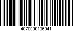 Código de barras (EAN, GTIN, SKU, ISBN): '4870000136841'