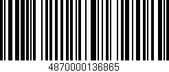 Código de barras (EAN, GTIN, SKU, ISBN): '4870000136865'