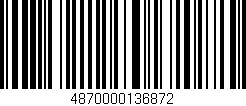 Código de barras (EAN, GTIN, SKU, ISBN): '4870000136872'