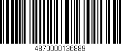 Código de barras (EAN, GTIN, SKU, ISBN): '4870000136889'