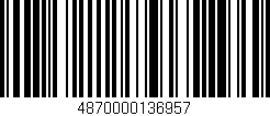 Código de barras (EAN, GTIN, SKU, ISBN): '4870000136957'