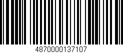 Código de barras (EAN, GTIN, SKU, ISBN): '4870000137107'