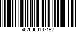 Código de barras (EAN, GTIN, SKU, ISBN): '4870000137152'