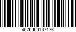 Código de barras (EAN, GTIN, SKU, ISBN): '4870000137176'