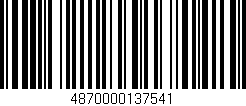 Código de barras (EAN, GTIN, SKU, ISBN): '4870000137541'