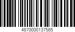 Código de barras (EAN, GTIN, SKU, ISBN): '4870000137565'