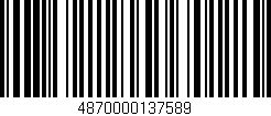 Código de barras (EAN, GTIN, SKU, ISBN): '4870000137589'