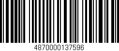 Código de barras (EAN, GTIN, SKU, ISBN): '4870000137596'