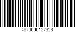 Código de barras (EAN, GTIN, SKU, ISBN): '4870000137626'