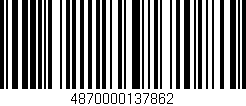 Código de barras (EAN, GTIN, SKU, ISBN): '4870000137862'