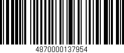 Código de barras (EAN, GTIN, SKU, ISBN): '4870000137954'