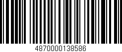 Código de barras (EAN, GTIN, SKU, ISBN): '4870000138586'