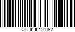 Código de barras (EAN, GTIN, SKU, ISBN): '4870000139057'