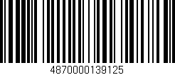 Código de barras (EAN, GTIN, SKU, ISBN): '4870000139125'