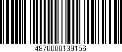 Código de barras (EAN, GTIN, SKU, ISBN): '4870000139156'