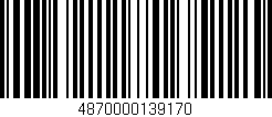 Código de barras (EAN, GTIN, SKU, ISBN): '4870000139170'