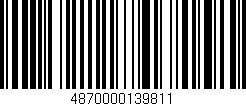 Código de barras (EAN, GTIN, SKU, ISBN): '4870000139811'