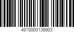 Código de barras (EAN, GTIN, SKU, ISBN): '4870000139903'