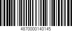 Código de barras (EAN, GTIN, SKU, ISBN): '4870000140145'