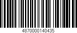 Código de barras (EAN, GTIN, SKU, ISBN): '4870000140435'