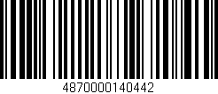 Código de barras (EAN, GTIN, SKU, ISBN): '4870000140442'