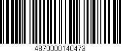 Código de barras (EAN, GTIN, SKU, ISBN): '4870000140473'