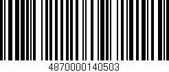 Código de barras (EAN, GTIN, SKU, ISBN): '4870000140503'