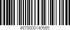 Código de barras (EAN, GTIN, SKU, ISBN): '4870000140565'