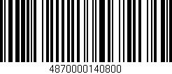 Código de barras (EAN, GTIN, SKU, ISBN): '4870000140800'