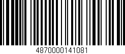Código de barras (EAN, GTIN, SKU, ISBN): '4870000141081'