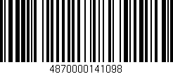 Código de barras (EAN, GTIN, SKU, ISBN): '4870000141098'