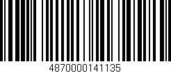 Código de barras (EAN, GTIN, SKU, ISBN): '4870000141135'
